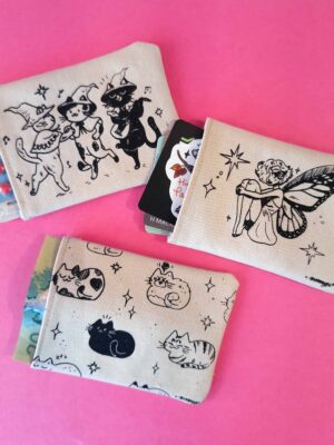 Screen-printed Pill/Card Pouch - Choose One!