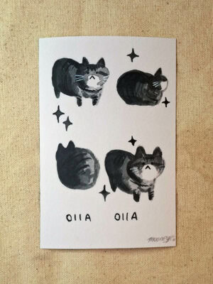 OIIA Cat Print, 4 x 6 in