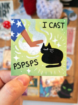 I Cast PsPsPs Sticker