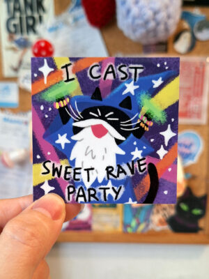 I Cast Sweet Rave Party Sticker